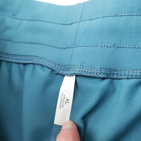 NVGTN Jogger Pant Womens XL Blue Active Nylon Pull On Drawstring Pocket Hi Waist - Picture 6 of 9